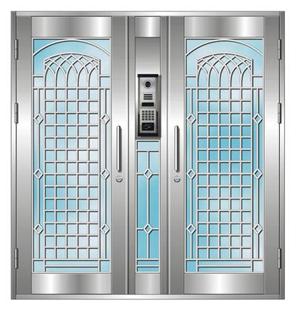 供应合肥不锈钢进户门，不锈钢防盗门，不锈钢对讲门设计加工安装