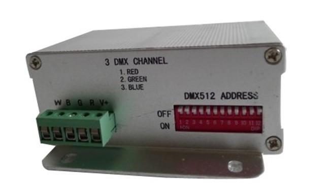 东莞市DMX512低压恒流-4通道厂家低压恒流DMX512解码器4路-拨码开关 LED大功率驱动 灯光控制