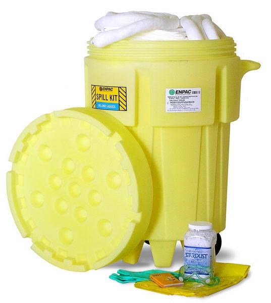 供应吸液通用型30加仑桶泄漏应急处理套装，化学品油水处理套装