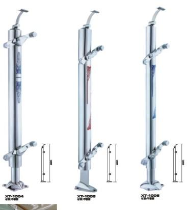 供应高档工程扁管立柱，扁管立柱，不锈钢立柱，立柱