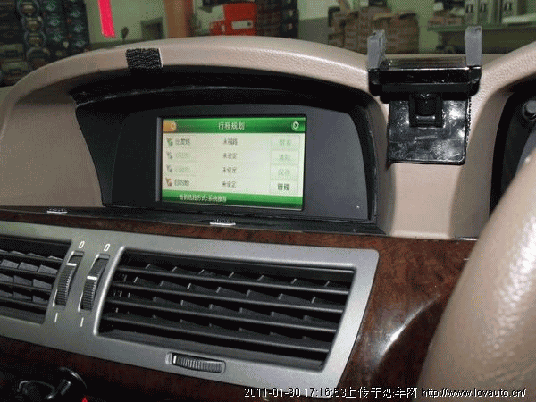 广州壹捷供应宝马760LI原车屏升级/加装手写GPS导航