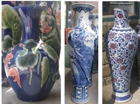景德镇落地大花瓶，商务礼品茶瓶，大花瓶，来样定制中国红瓷大花瓶