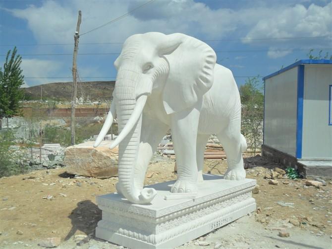 保定市汉白玉大象供应曲阳石雕石头记雕塑厂家供应汉白玉大象供应曲阳石雕石头记雕塑