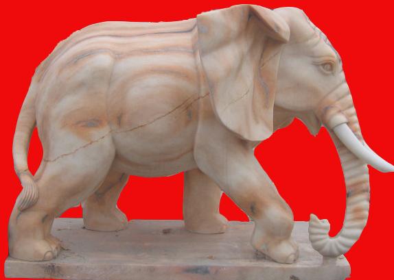 供应汉白玉大象供应曲阳石雕石头记雕塑