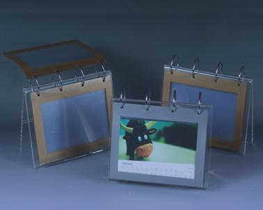 供应亚克力台历亚克力相片展示架有机玻璃热压弯台历图片