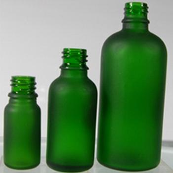 供应蒙砂绿色精油瓶,茶色精油瓶蒙砂绿色精油瓶茶色精油瓶