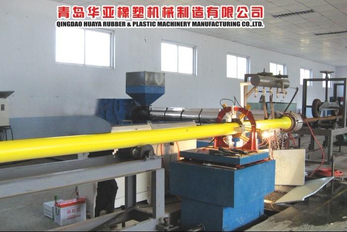 华亚供应防腐保温管材一步法保温管生产线