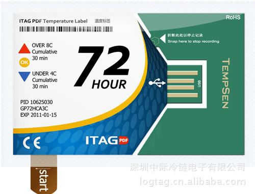 供应PDF ITAG 72小时 冷链运输PDF温度记录仪图片