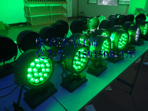 供应璨华大功率LED绿光投光灯，18W绿光LED投光灯，景观户外投光