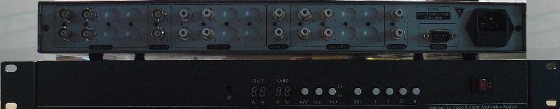 供应4进1出立体声音视频切换器