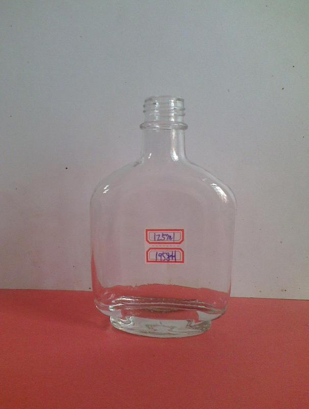 供应125毫升扁形保健酒玻璃瓶
