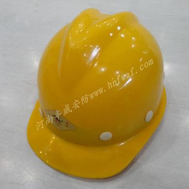 供应黄色大V塑料安全帽，安全帽批发，安全帽价格图片