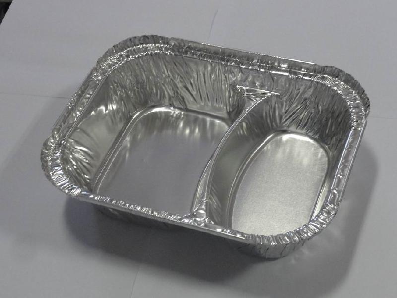 供应一次性铝制饭盒 一次性铝箔餐盒 一次性铝箔（锡纸）外卖、餐盒图片
