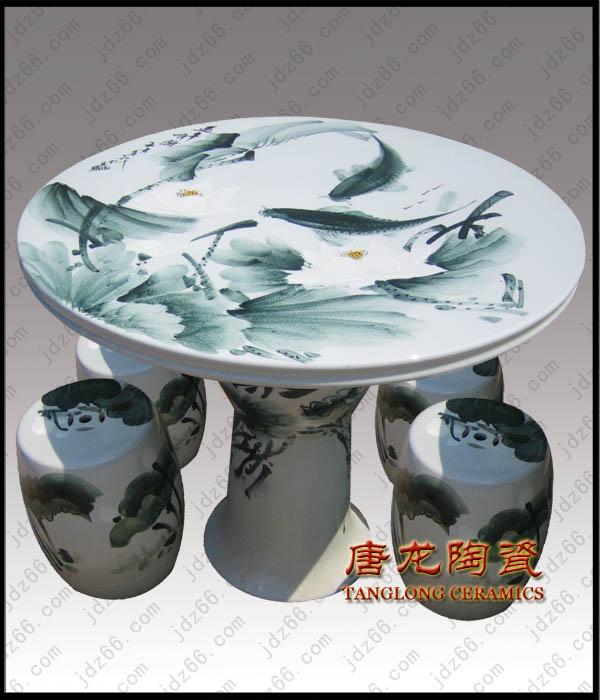 供应定做陶瓷桌凳 青花陶瓷桌凳 瓷器凳 庭院装饰品陶瓷桌凳 定做陶瓷桌凳 青花陶瓷桌凳瓷器凳