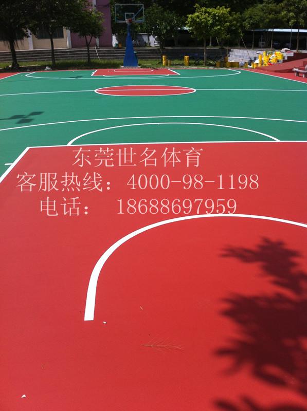 供应深圳篮球场改造翻新，室外篮球场用哪种地坪漆？露天看台地坪