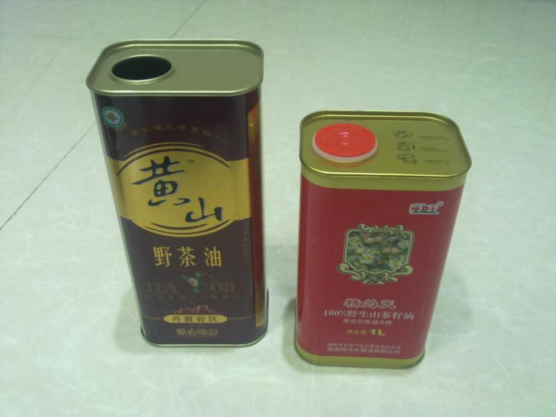 供应1L茶油罐3L食用油铁罐