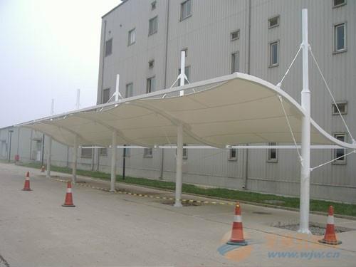 供应郑州膜结构雨棚、停车棚、学校膜结构自行车棚制作
