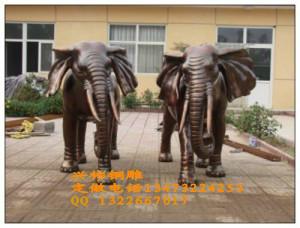 供应铜雕大象铜大象铸铜大象价格图片