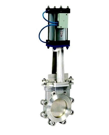 供应阀门刀型闸阀气动不锈钢刀型闸阀图