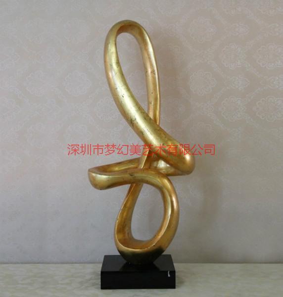 深圳厂家供应树脂雕塑摆件 树脂抽象雕塑 酒店 样板房装饰品