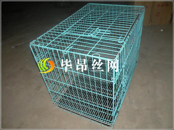 供应35厘米铁丝折叠狗笼生产厂家15612816093