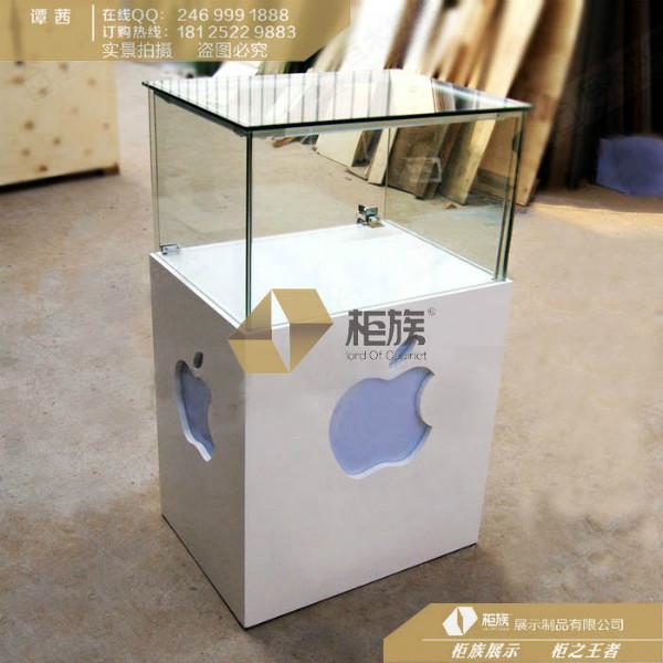 供应湖南苹果木质手机柜台，苹果智能体验台定做