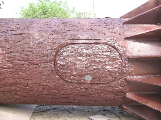 供应仿真松树皮，用于信号塔的伪装，包柱子，包水管