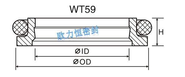 供应四氟防尘圈WT50WT59