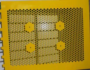 供应空调散热网板 空调散热粉末喷涂冲孔网板图片