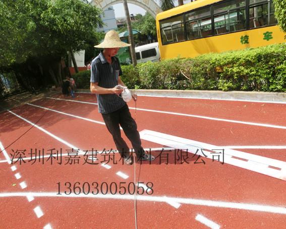 供应广东广西直销复合型塑胶跑道厂家 耐磨防滑塑胶跑道价格图片