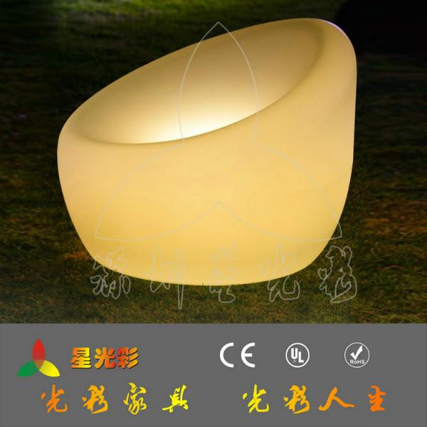 深圳市发光塑料充电椅子厂家供应发光塑料充电椅子