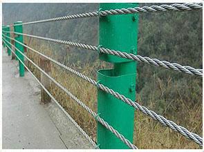 乡村公路B级柔性缆索护栏防撞栏生产厂家