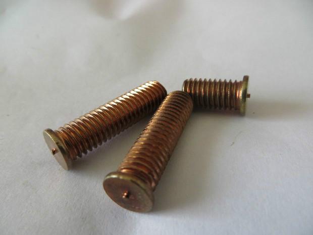厂家供应黄铜种焊螺丝，批发黄铜点焊螺丝，直销黄铜储能焊钉