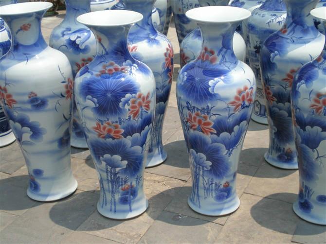 供应西安落地花瓶制作，西安陶瓷花瓶，西安开业大花瓶厂家图片