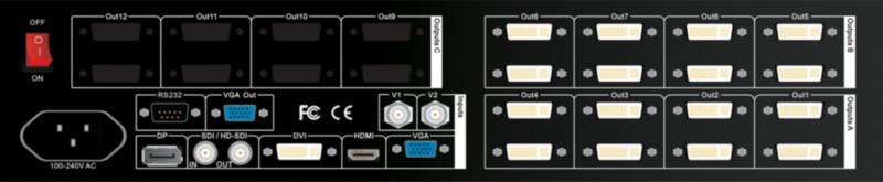 供应LED视频处理器lvp404，高清视频拼接器