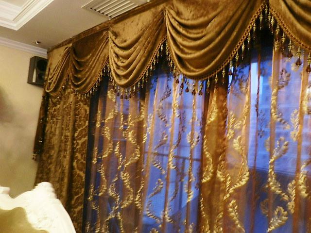 供应西安欧式客厅窗帘，西安窗帘，窗帘加工，窗帘安装图片
