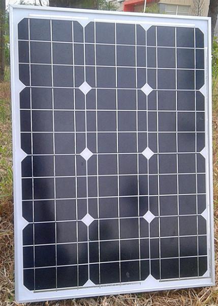 四川太阳能电池板厂家生产50w单晶太阳能电池板/700×510×30