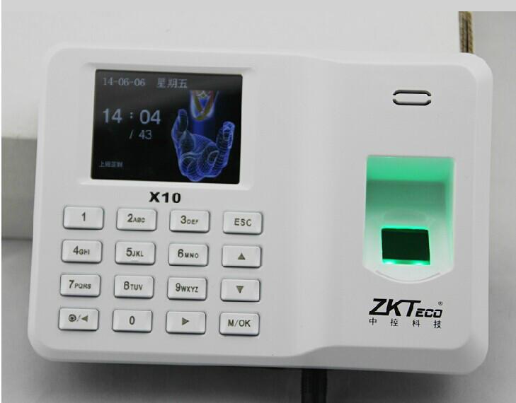 供应中控X10指纹考勤机出售 中控免软件考勤机 自动生成考勤报表