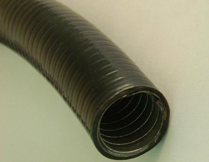 供应双扣镀锌包塑金属螺纹软管厂家生产，线缆保护防水金属包塑管