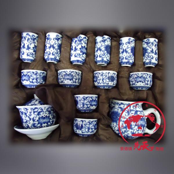 供应景德镇制茶具套装送领导礼品茶具高档手绘茶具