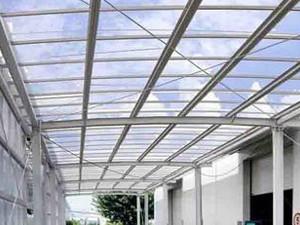 钢结构玻璃顶  钢结构阳光棚图片