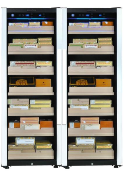 供应欧式雪茄组合柜恒温恒湿节能雪茄柜进口压缩机雪茄展示柜