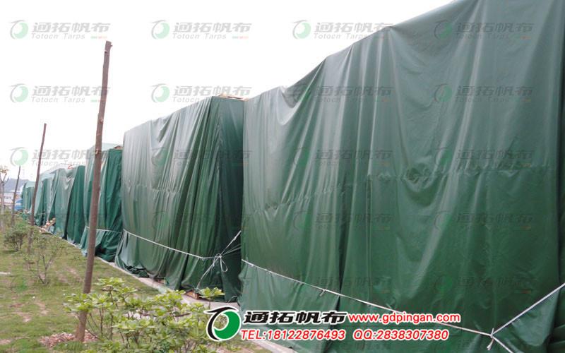 供应防水耐磨篷布-上海露天盖货帆布
