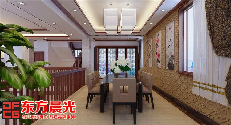北京市独栋别墅室内装修设计中式风格厂家