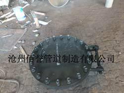 供应DN500圆形焊制人孔，圆形焊制人孔标准