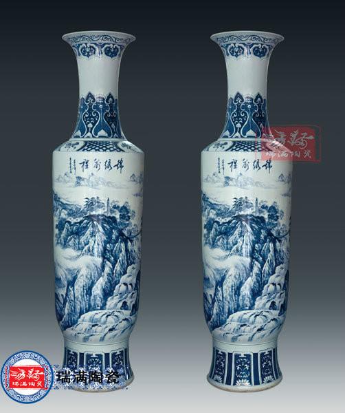 供应中国红陶瓷大花瓶价格
