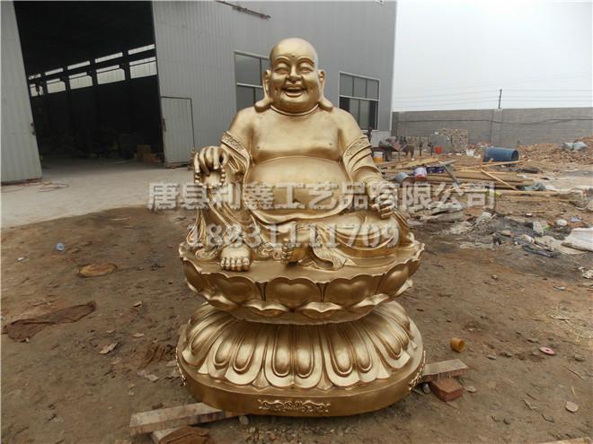 供应佛像雕塑，地税观音佛像雕刻，1.6米贴金彩绘弥勒佛   北京厂家直销