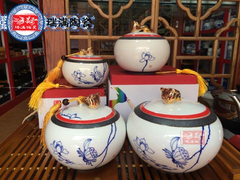 供应陶瓷密封蜂蜜罐订做厂  陶瓷包装罐子价格