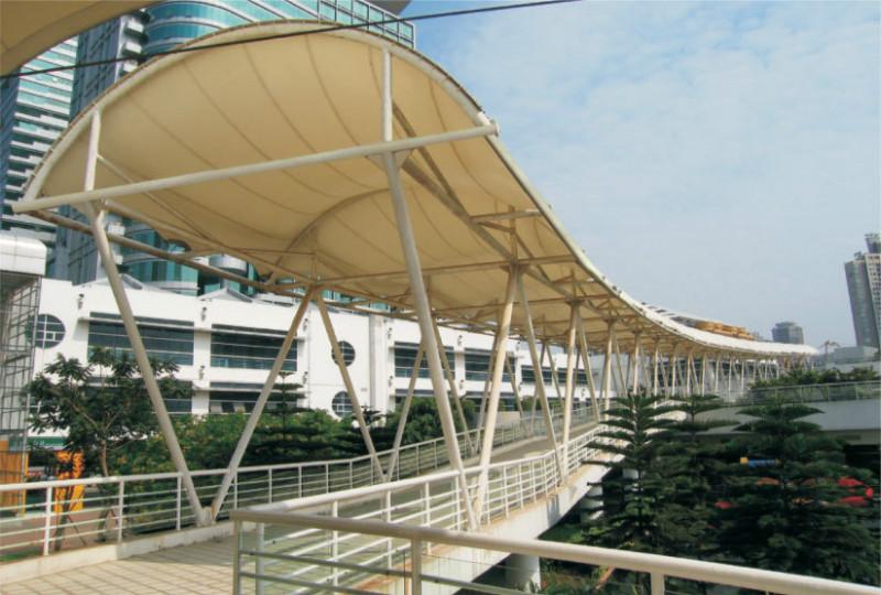 定制郑州膜结构飞机场顶棚  膜结构遮阳遮雨棚图片
