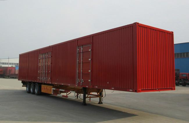 供应骨架式集装箱运输车  16.385米骨架式半挂车  厂价供应